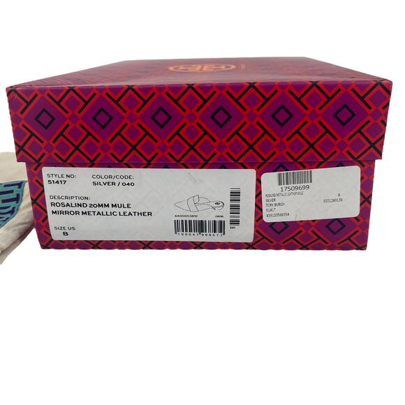 Tory Burch Silver Metallic Mules - Picture 8 of 8